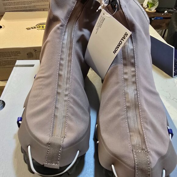 Salomon Snowclog Advanced Iron/Silver Cloud L47590200 Mule Slides Men's Sz 12 - Picture 5 of 15